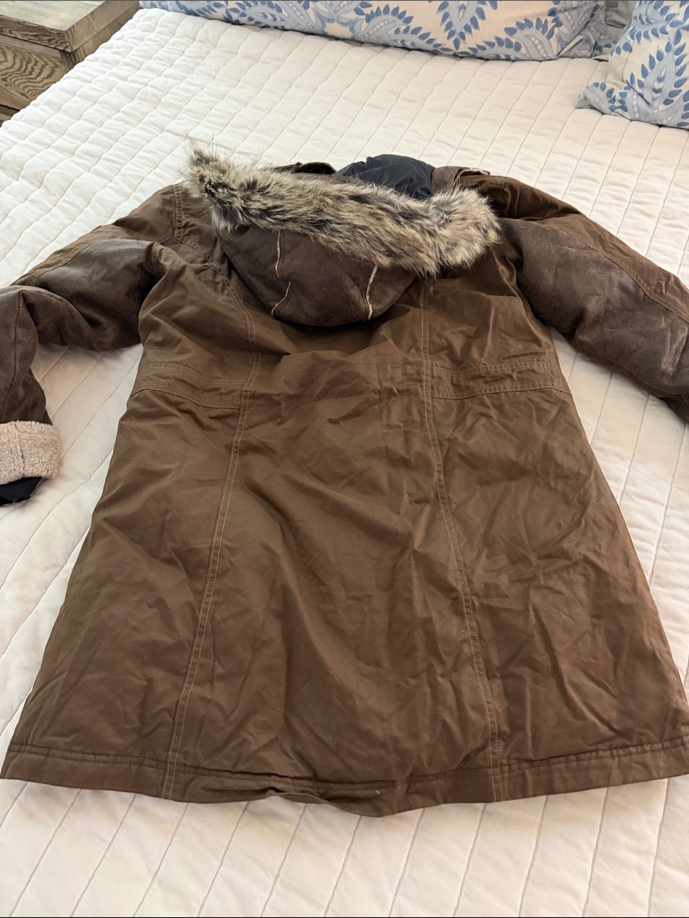 Kuhl Brown Fur-Trim Parka Jacket - Picture 8 of 8